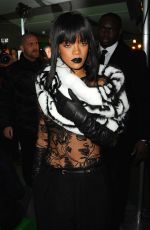 RIHANNA at Jean Paul Gaultier Fashion Show in Paris