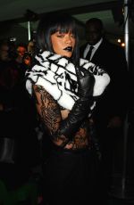 RIHANNA at Jean Paul Gaultier Fashion Show in Paris