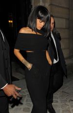 RIHANNA Leaves Porter Magazine Party in Paris