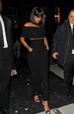 RIHANNA Leaves Porter Magazine Party in Paris