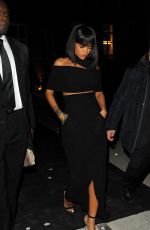 RIHANNA Leaves Porter Magazine Party in Paris