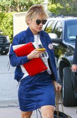 RITA ORA Arrives at a Business Meeting in Beverly Hills