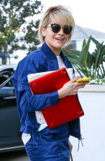 RITA ORA Arrives at a Business Meeting in Beverly Hills