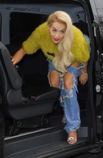 RITA ORA Arrives at Capital Radio Studio in London