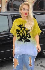 RITA ORA Arrives at Capital Radio Studio in London