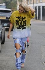 RITA ORA Arrives at Capital Radio Studio in London