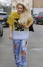 RITA ORA Arrives at Capital Radio Studio in London