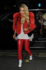 RITA ORA at the Topshop Party in London