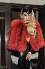 RITA ORA in Catsuit at Chakana Night Club in London