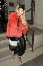 RITA ORA in Catsuit at Chakana Night Club in London