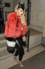 RITA ORA in Catsuit at Chakana Night Club in London
