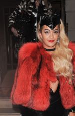 RITA ORA in Catsuit at Chakana Night Club in London