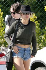 RITA ORA in Jeans Shorts Out in Los Angeles