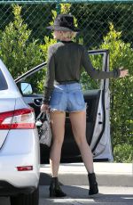 RITA ORA in Jeans Shorts Out in Los Angeles