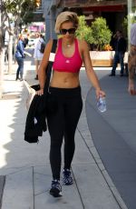 RITA ORA in Tights Leaves a Gym in Los Angeles