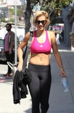 RITA ORA in Tights Leaves a Gym in Los Angeles