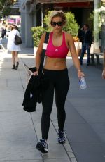 RITA ORA in Tights Leaves a Gym in Los Angeles
