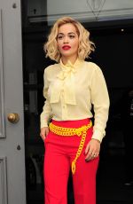 RITA ORA Leaves a Studio in London 3103