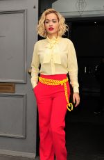 RITA ORA Leaves a Studio in London 3103