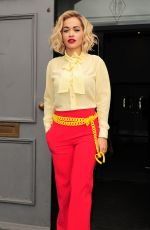 RITA ORA Leaves a Studio in London 3103