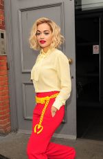 RITA ORA Leaves a Studio in London 3103