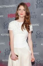 ROSE LESLIE at Game of Thrones Fourth Season Premiere in New York