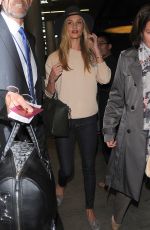 ROSIE HUNTINGTON-WHITELEY at LAX Airport in Los Angeles