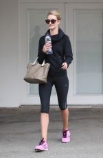 ROSSIE HUNTINGTON-WHITELEY Leaves Ballet Bodies in West Hollywood