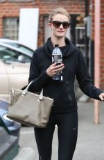 ROSSIE HUNTINGTON-WHITELEY Leaves Ballet Bodies in West Hollywood