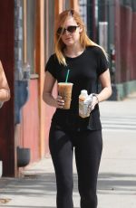 RUMER WILLIS in Tights at Starbucks in West Hollywood