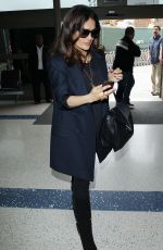 SALMA HAYEK at LAX Airport in Los Angeles
