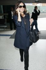 SALMA HAYEK at LAX Airport in Los Angeles