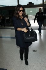 SALMA HAYEK at LAX Airport in Los Angeles
