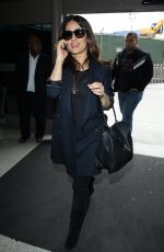 SALMA HAYEK at LAX Airport in Los Angeles