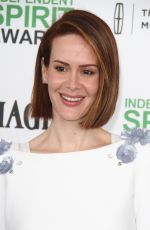 SARAH PAULSON at 2014 Film Independent Spirit Awards in Santa Monica