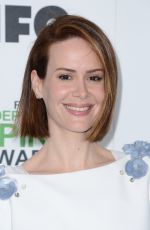 SARAH PAULSON at 2014 Film Independent Spirit Awards in Santa Monica