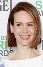 SARAH PAULSON at 2014 Film Independent Spirit Awards in Santa Monica