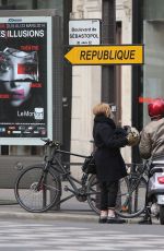 SCARLETT JOHANSSON Out and About in Paris