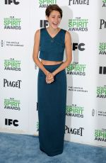 SHAILENE  WOODLEY at 2014 Film Independent Spirit Awards in Santa Monica
