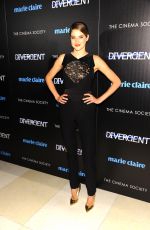 SHAILENE WOODLEY at Marie Claire and Cinema Society Host Divergent Screening in New York 