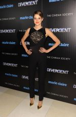 SHAILENE WOODLEY at Marie Claire and Cinema Society Host Divergent Screening in New York 