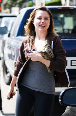 SOPHIA BUSH in Leggings Out in West Hollywood