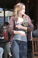 SOPHIA BUSH in Leggings Out in West Hollywood