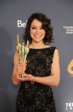 TATIANA MASLANY at 2014 Canadian Screen Awards in Toronto