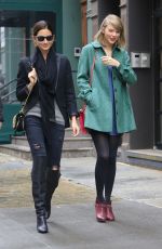 TAYLOR SWIFT and LILY ALDRIDGE Out for Lunch at Locanda Verde Restaurant in New York