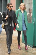 TAYLOR SWIFT and LILY ALDRIDGE Out for Lunch at Locanda Verde Restaurant in New York