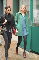 TAYLOR SWIFT and LILY ALDRIDGE Out for Lunch at Locanda Verde Restaurant in New York