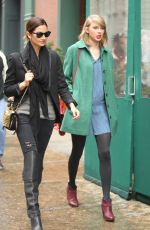 TAYLOR SWIFT and LILY ALDRIDGE Out for Lunch at Locanda Verde Restaurant in New York
