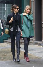 TAYLOR SWIFT and LILY ALDRIDGE Out for Lunch at Locanda Verde Restaurant in New York