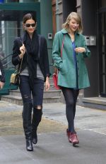 TAYLOR SWIFT and LILY ALDRIDGE Out for Lunch at Locanda Verde Restaurant in New York